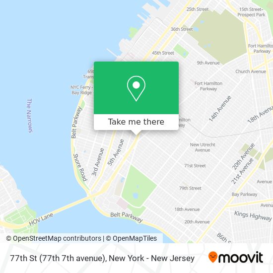 77th St (77th 7th avenue) map