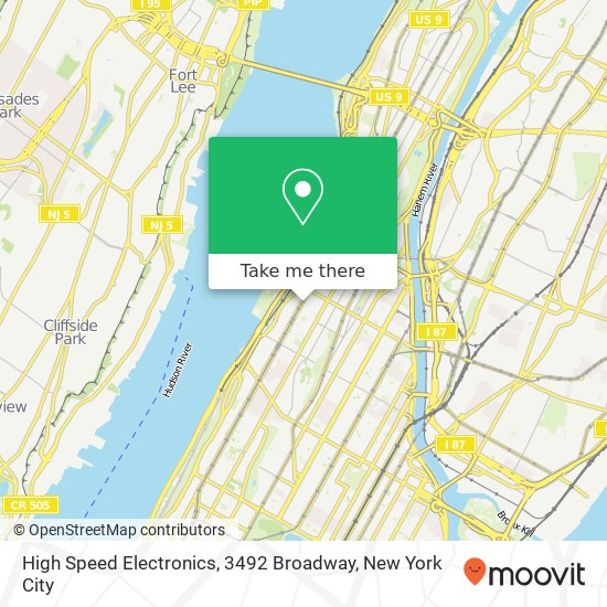 High Speed Electronics, 3492 Broadway map