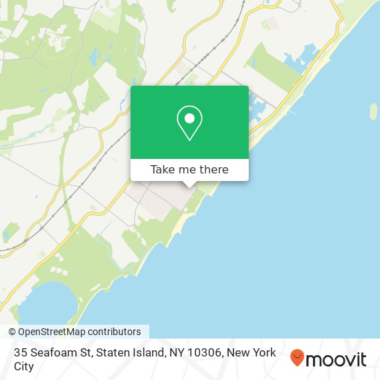 Mapa de 35 Seafoam St, Staten Island, NY 10306