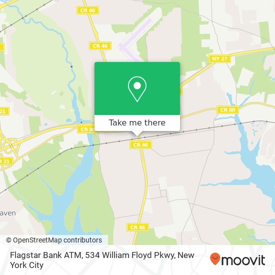 Flagstar Bank ATM, 534 William Floyd Pkwy map