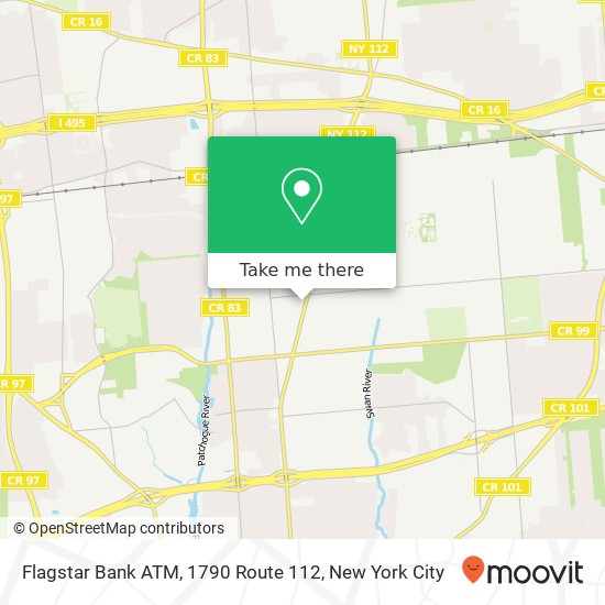 Mapa de Flagstar Bank ATM, 1790 Route 112