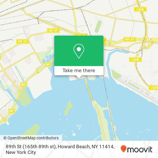 Mapa de 89th St (165th 89th st), Howard Beach, NY 11414