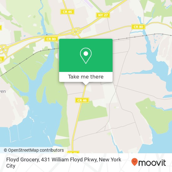 Floyd Grocery, 431 William Floyd Pkwy map