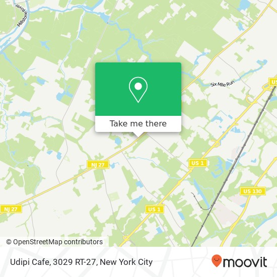 Mapa de Udipi Cafe, 3029 RT-27