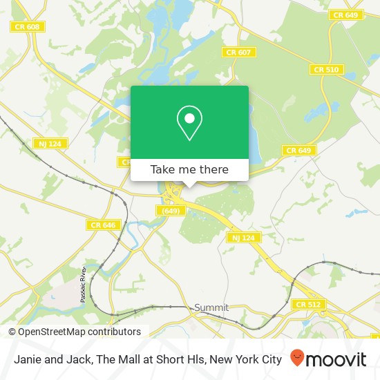 Mapa de Janie and Jack, The Mall at Short Hls