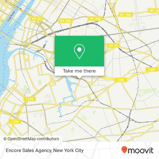Mapa de Encore Sales Agency