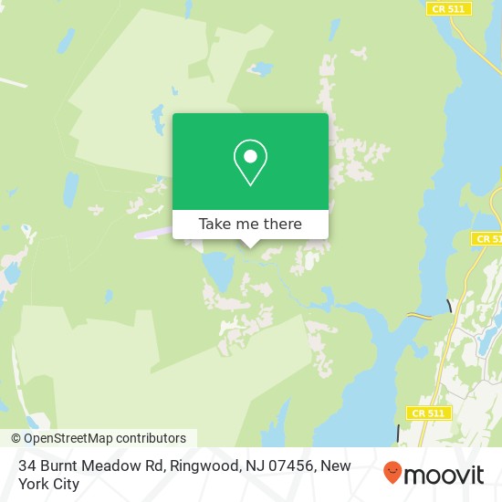 Mapa de 34 Burnt Meadow Rd, Ringwood, NJ 07456