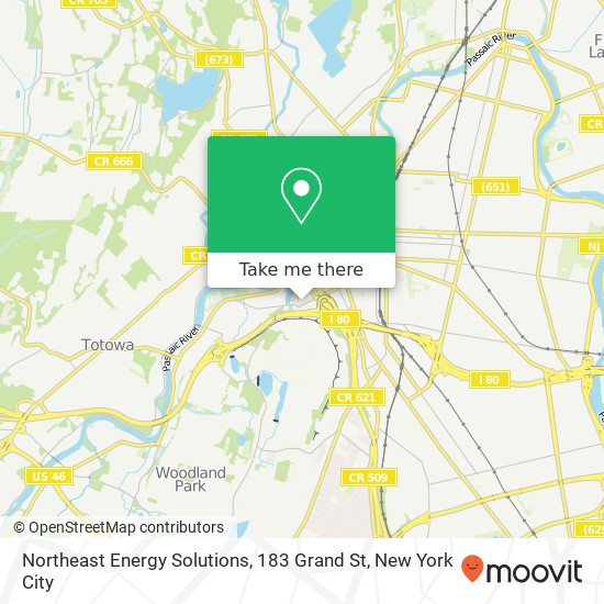 Mapa de Northeast Energy Solutions, 183 Grand St