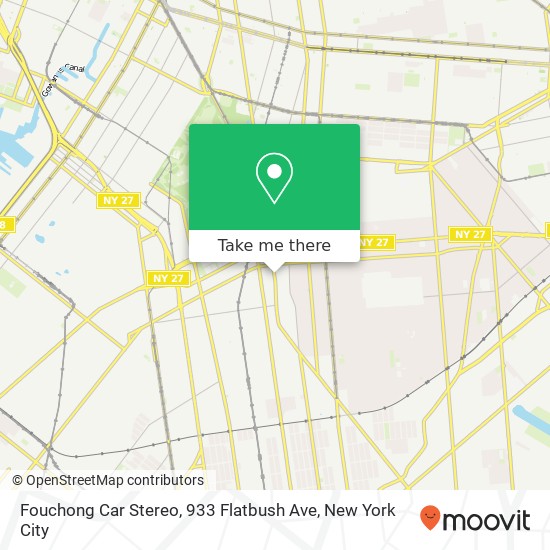 Mapa de Fouchong Car Stereo, 933 Flatbush Ave