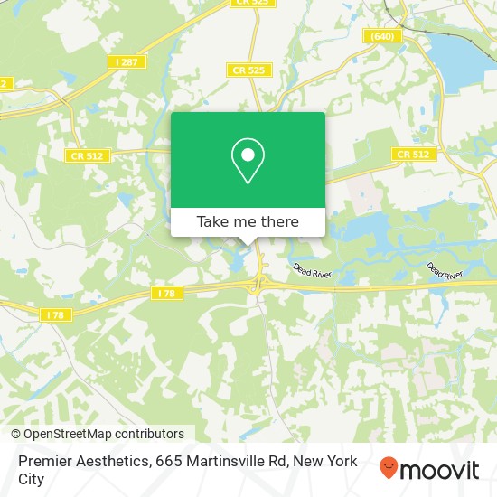Premier Aesthetics, 665 Martinsville Rd map