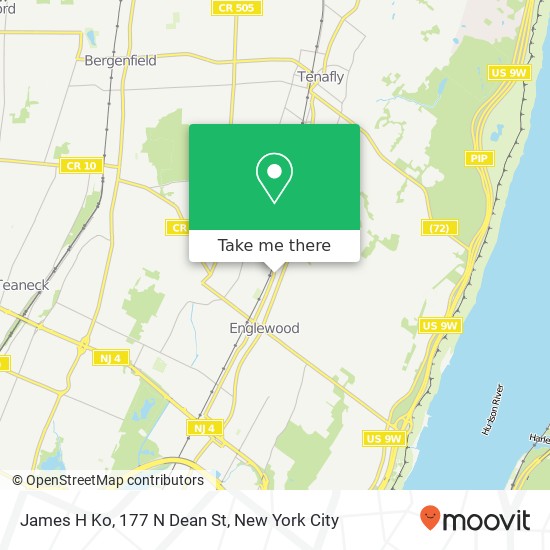 Mapa de James H Ko, 177 N Dean St
