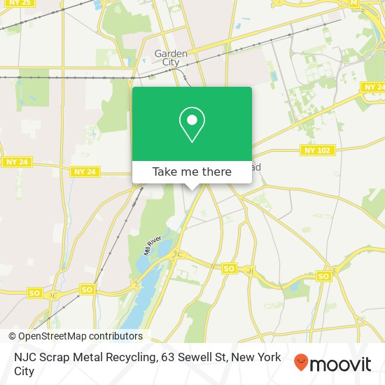 NJC Scrap Metal Recycling, 63 Sewell St map