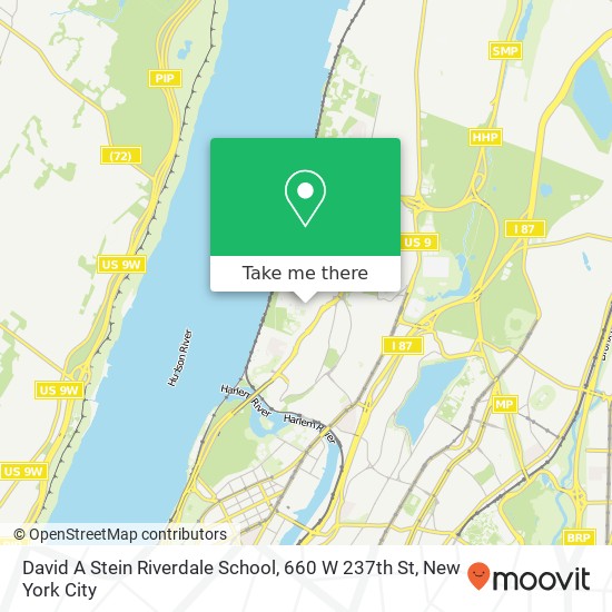 Mapa de David A Stein Riverdale School, 660 W 237th St