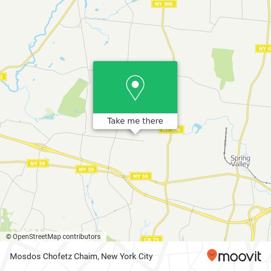 Mapa de Mosdos Chofetz Chaim, 18 Mountain Ave