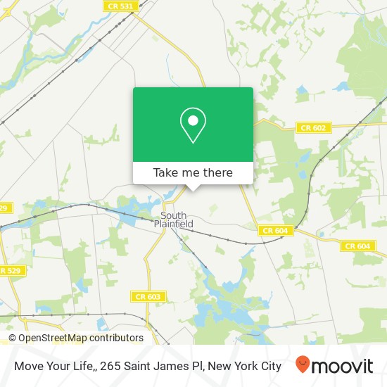 Mapa de Move Your Life,, 265 Saint James Pl