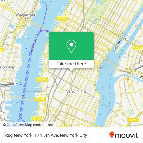 Mapa de Rug New York, 174 5th Ave