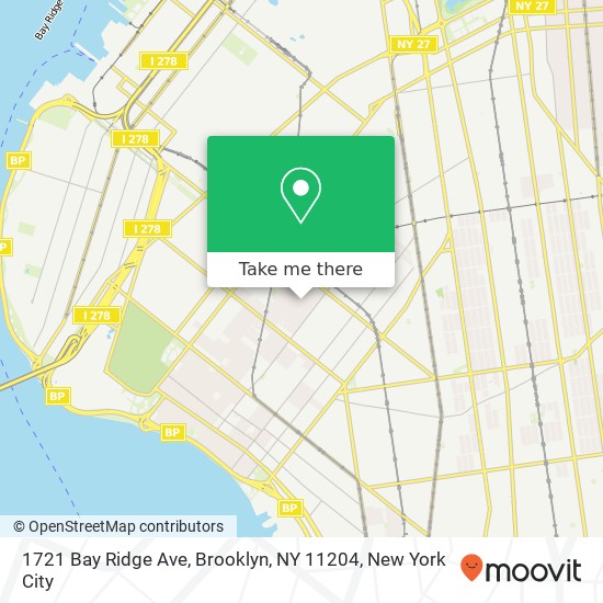 1721 Bay Ridge Ave, Brooklyn, NY 11204 map
