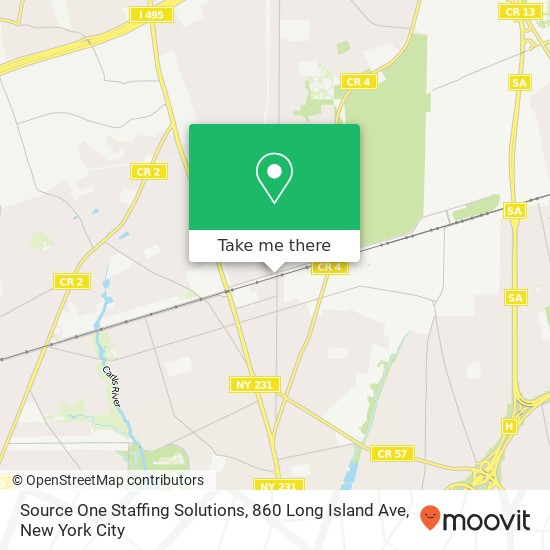 Source One Staffing Solutions, 860 Long Island Ave map