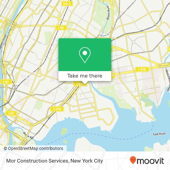 Mor Construction Services map