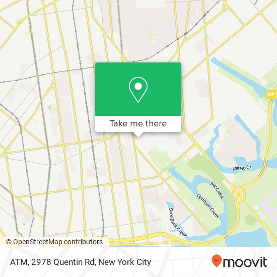 Mapa de ATM, 2978 Quentin Rd