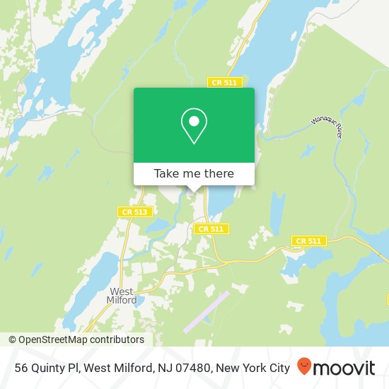 Mapa de 56 Quinty Pl, West Milford, NJ 07480