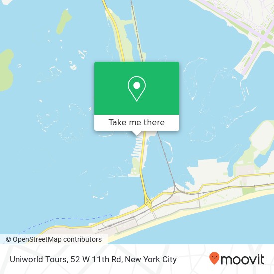 Uniworld Tours, 52 W 11th Rd map