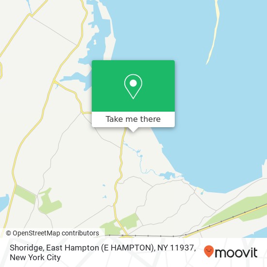 Mapa de Shoridge, East Hampton (E HAMPTON), NY 11937