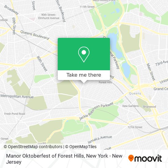 Manor Oktoberfest of Forest Hills map