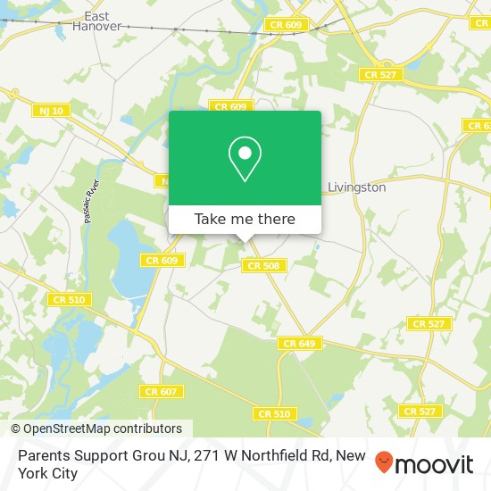 Parents Support Grou NJ, 271 W Northfield Rd map