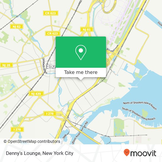 Denny's Lounge map