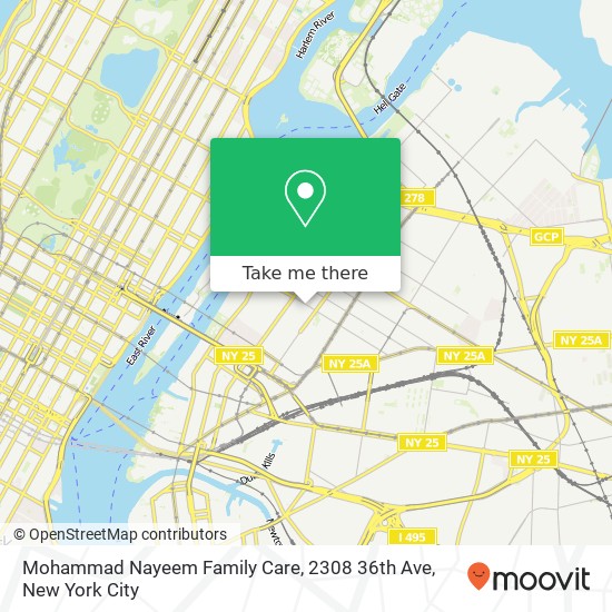 Mapa de Mohammad Nayeem Family Care, 2308 36th Ave