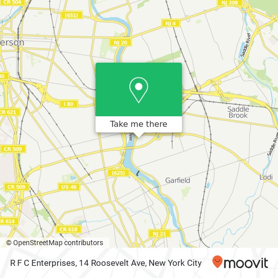 Mapa de R F C Enterprises, 14 Roosevelt Ave