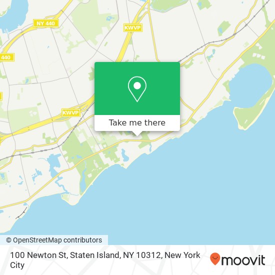 Mapa de 100 Newton St, Staten Island, NY 10312