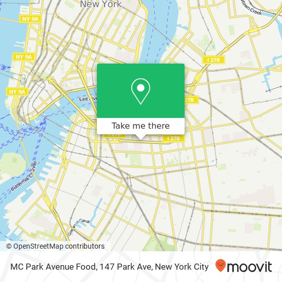 MC Park Avenue Food, 147 Park Ave map