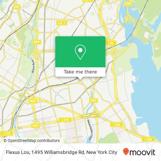 Mapa de Flexus Lou, 1495 Williamsbridge Rd