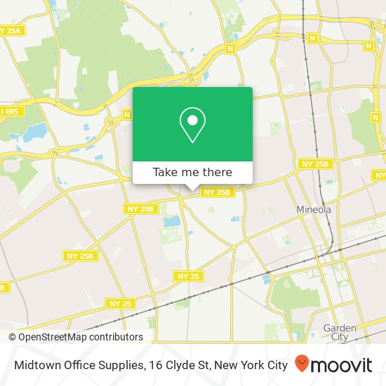 Mapa de Midtown Office Supplies, 16 Clyde St