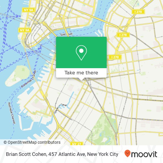 Mapa de Brian Scott Cohen, 457 Atlantic Ave