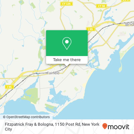 Mapa de Fitzpatrick Fray & Bologna, 1150 Post Rd