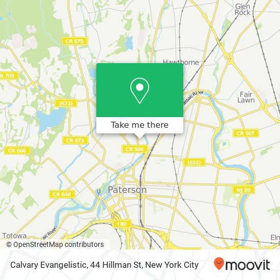 Mapa de Calvary Evangelistic, 44 Hillman St