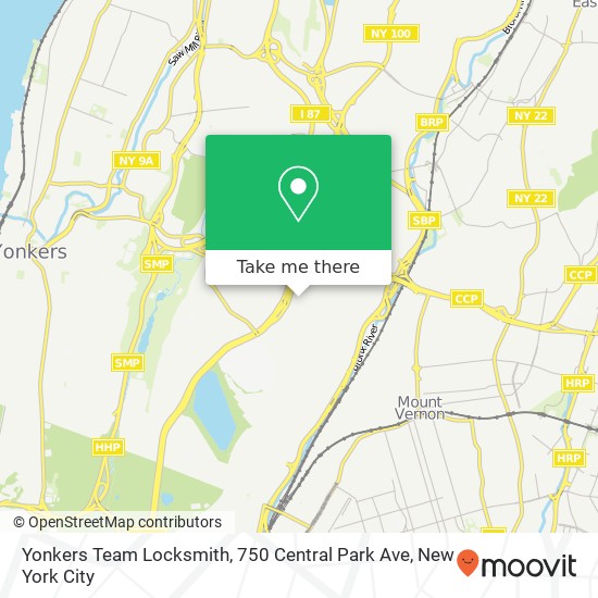 Yonkers Team Locksmith, 750 Central Park Ave map