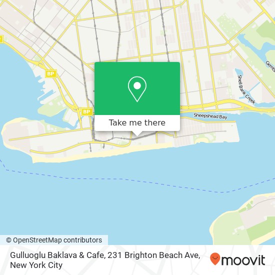 Gulluoglu Baklava & Cafe, 231 Brighton Beach Ave map