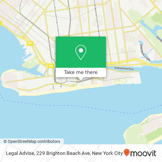 Legal Advise, 229 Brighton Beach Ave map