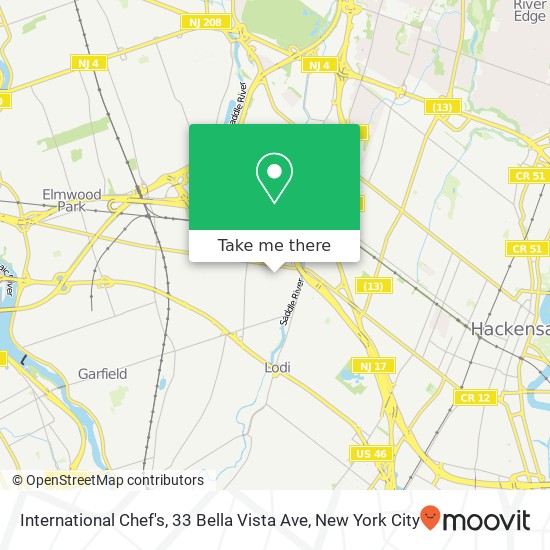 International Chef's, 33 Bella Vista Ave map