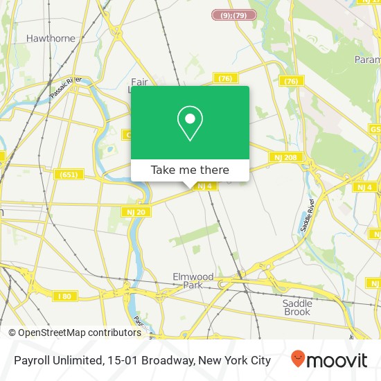 Mapa de Payroll Unlimited, 15-01 Broadway