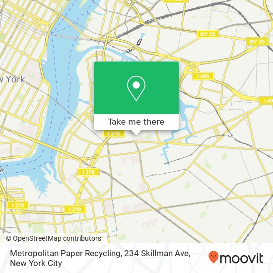 Mapa de Metropolitan Paper Recycling, 234 Skillman Ave