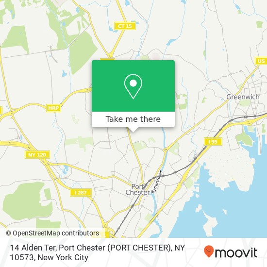 Mapa de 14 Alden Ter, Port Chester (PORT CHESTER), NY 10573