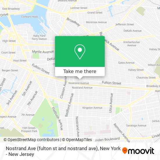 Nostrand Ave (fulton st and nostrand ave) map