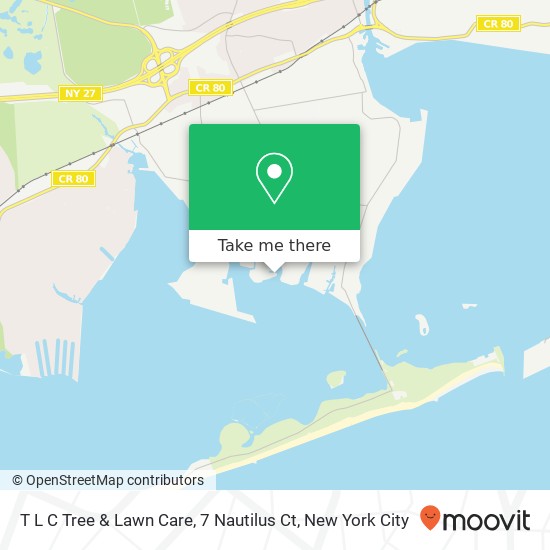 Mapa de T L C Tree & Lawn Care, 7 Nautilus Ct