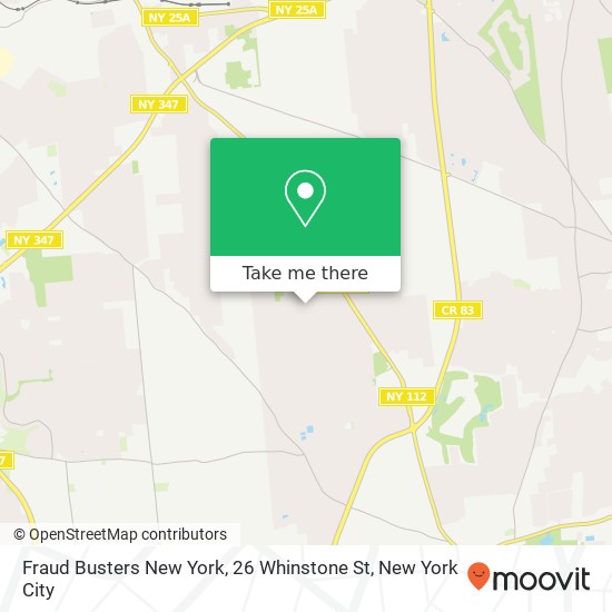 Mapa de Fraud Busters New York, 26 Whinstone St