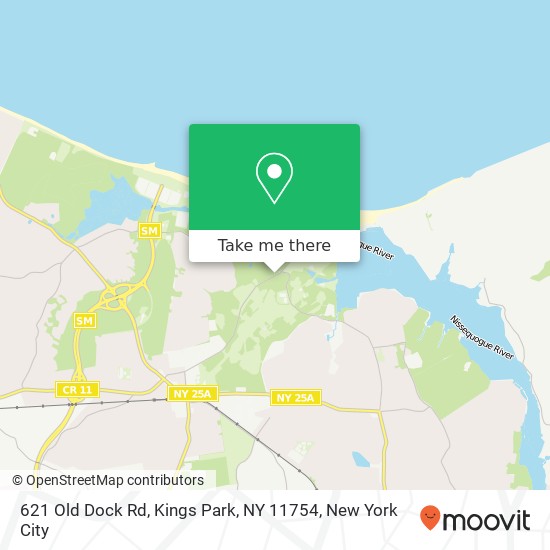 621 Old Dock Rd, Kings Park, NY 11754 map